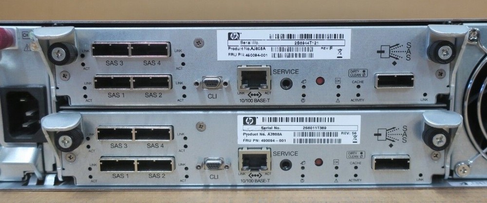 HP StorageWorks MSA2324sa 24-Bay Dual Controller 2U Modular Smart Array AJ807A