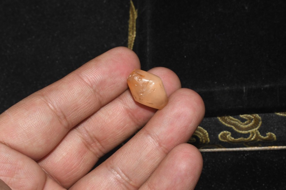 Authentic Ancient Central Asian Bactrian Banded Agate Stone Dzi Bead