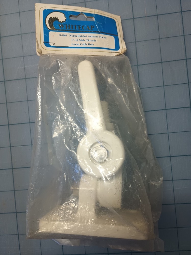 Whitecap S-1805 Nylon Ratchet Antenna Mount Loran Cable Hole