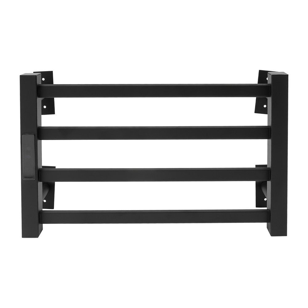 4-Layer Electric Heated Towel Rack with Control Panel, Wall-mounted Towel Rail