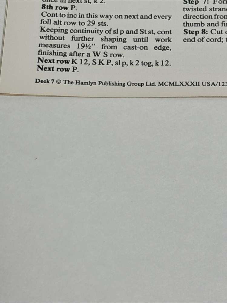 Fairisle Drawstring Sweater for Men Knitting Pattern Card