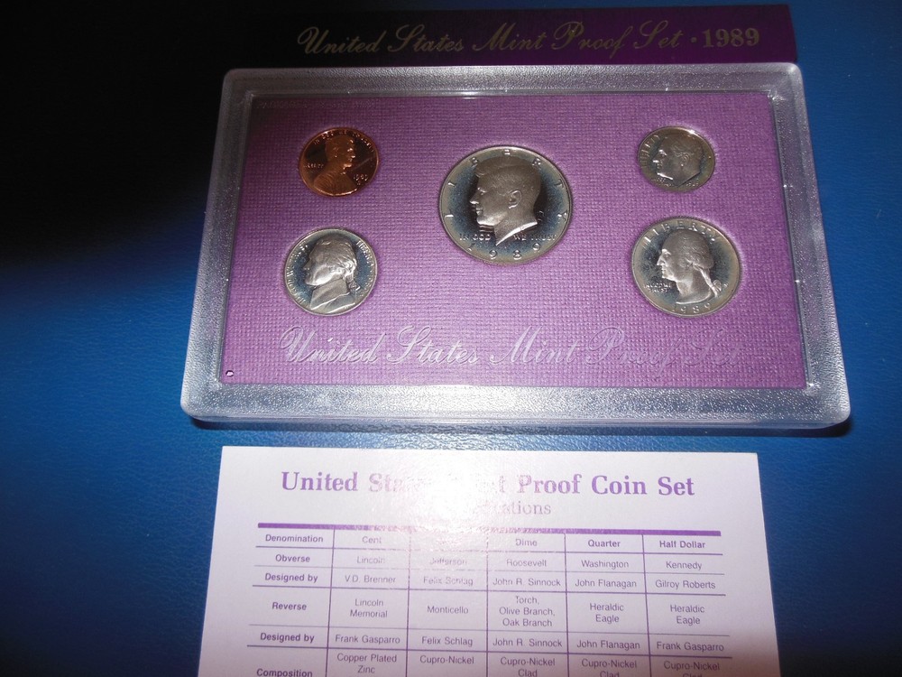 1989-S US MINT PROOF SET ALL ORIGINAL PACKAGING PRISTINE CONDITION