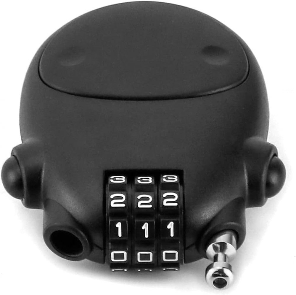 2 Pack Retractable Cable Lock 3 Digit Combination Security Luggage Locks Travel!