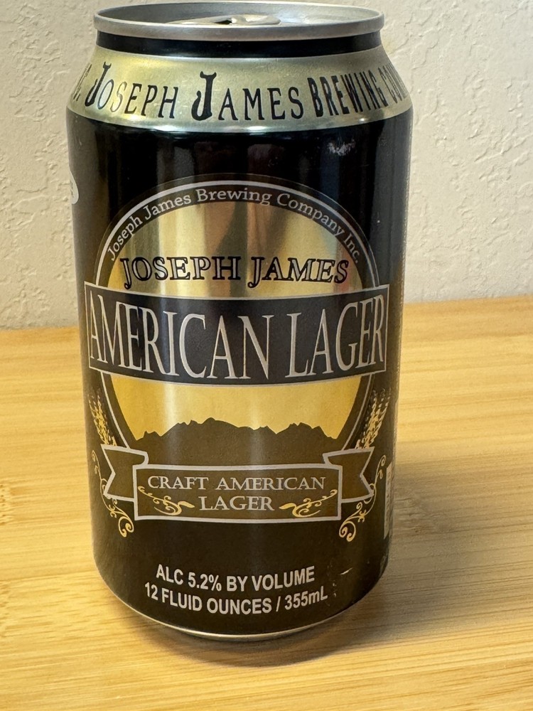 Joseph James American Lager - Empty Beer Can Bottom Opened - Nevada
