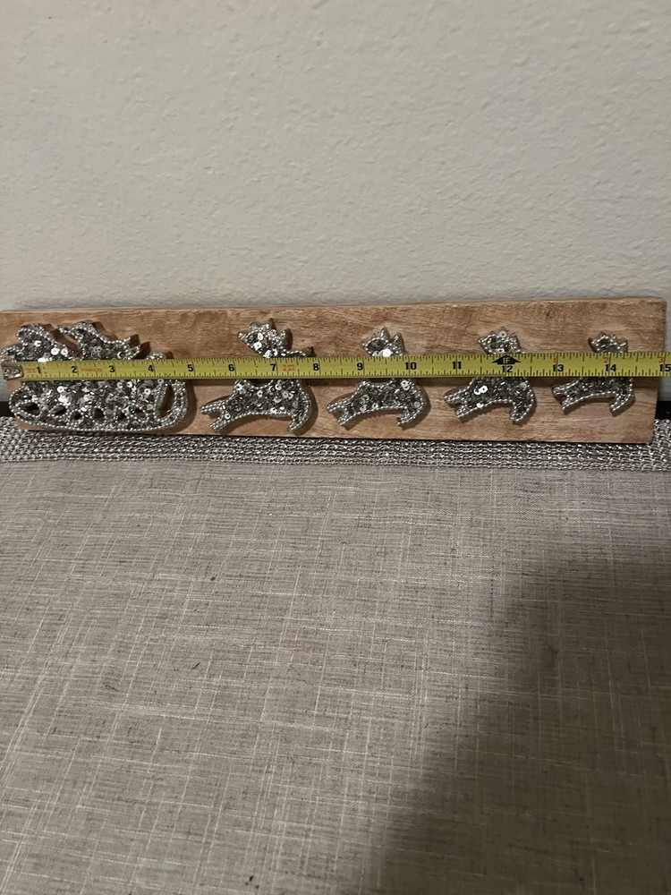 Christmas Sequined Two Deer Wall Display