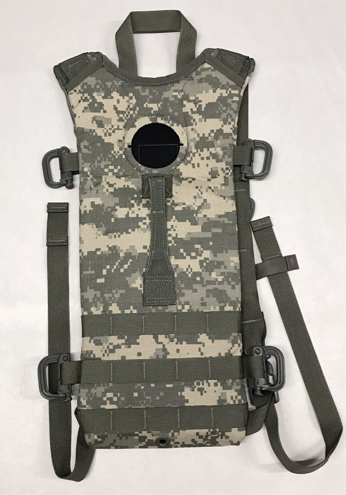 Authentic USGI Hydration System Carrier ACU Universal Cam MOLLE II [NO BLADDER]