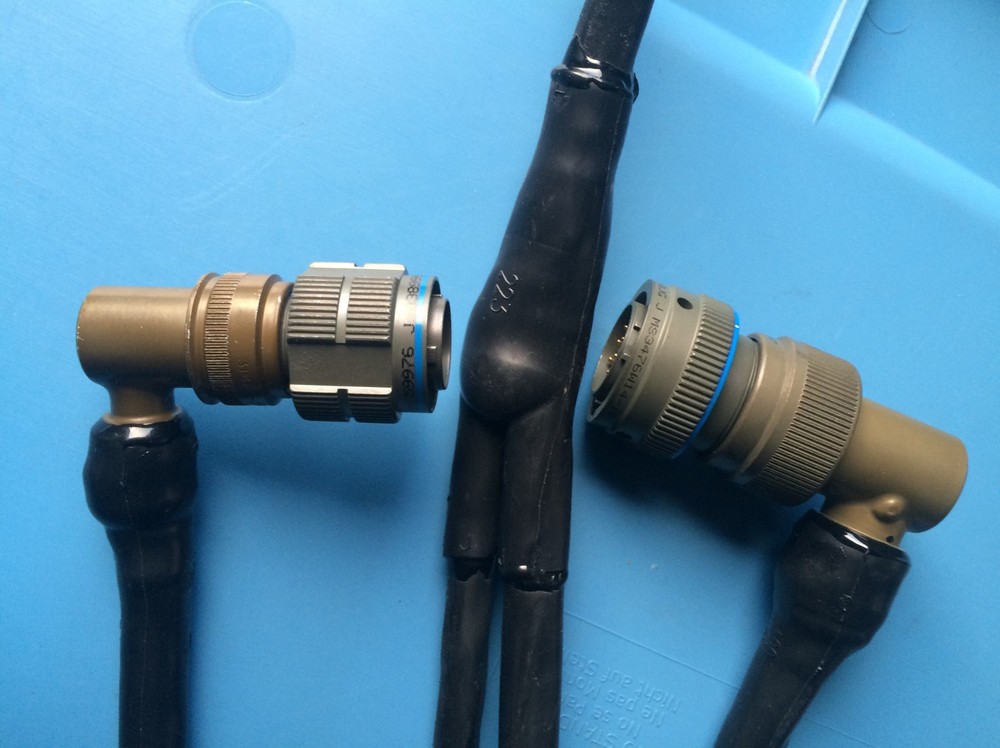 5995-01-598-6039 CABLE ASSY SATCOM DATA POWER 3 CONNECTORS 100FT 170382-2