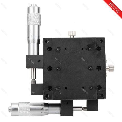 XY Micrometer Fine Tuning Platform Manual Tuning Roller Linear Stage 80*80*40mm