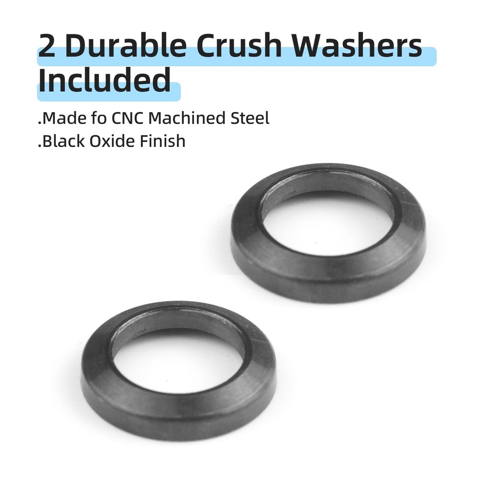 Thread Protector 5/8 * 24 for .308 LR308, with Crush Washer, Steel, 2 Pack