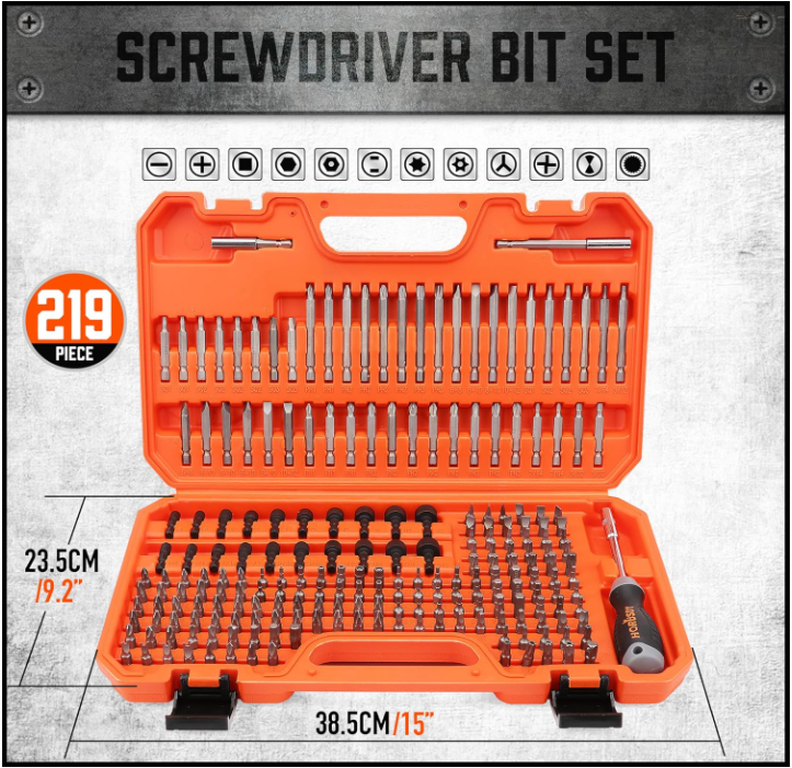 Gunsmith Screwdriver Set Wheeler Gunsmithing Firearm Tools Kit 219 Bits Pro NEW