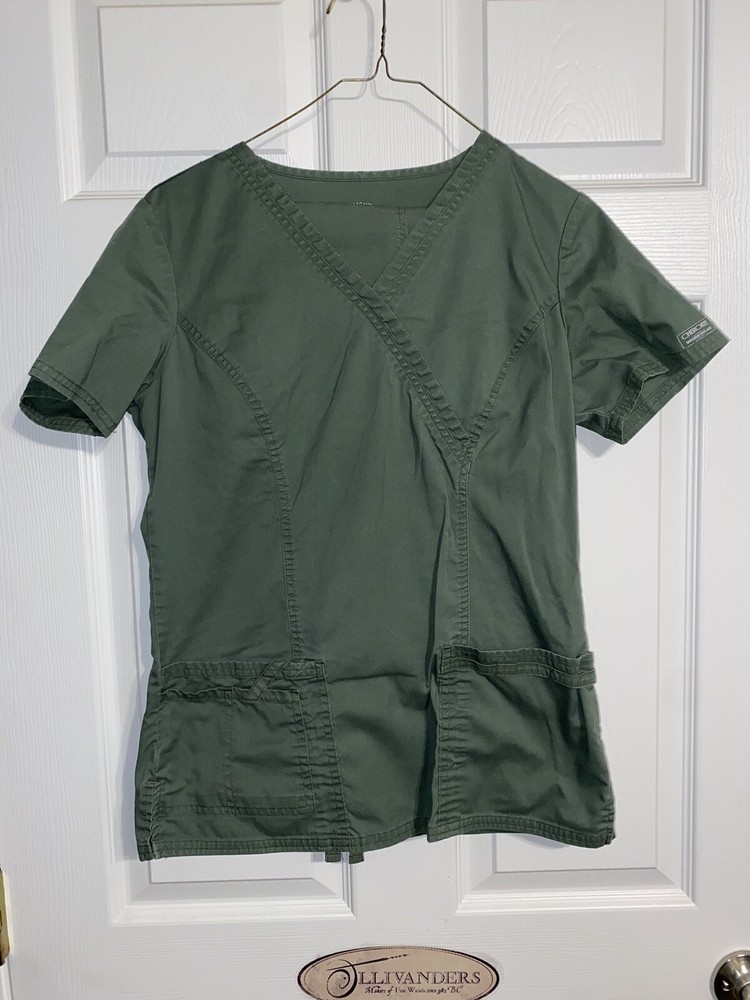 Two Sets Womens Scrubs Green