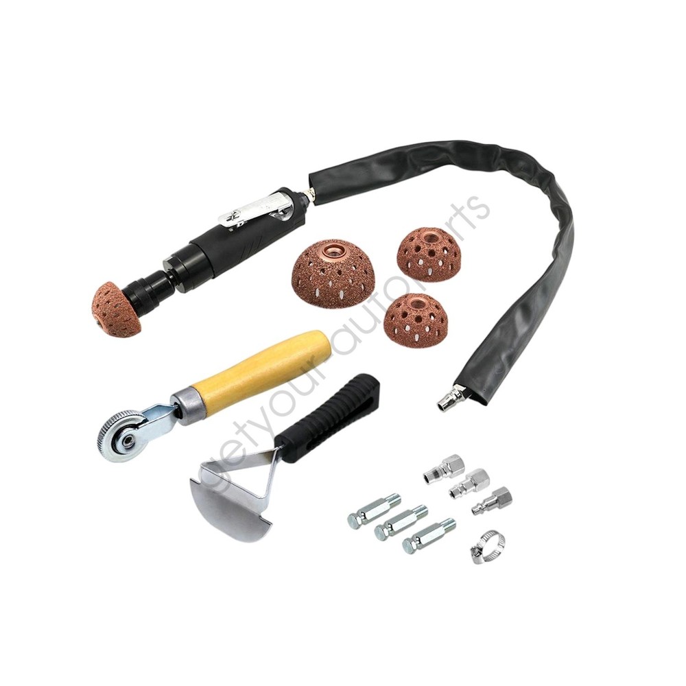 2500 RPM Tire Buffer & Repair Kit: Includes Scraper, Roller, Buffing Wheel