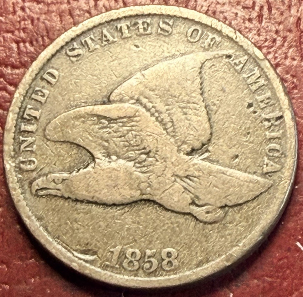 1858 Flying Eagle Cent. Free Shipping