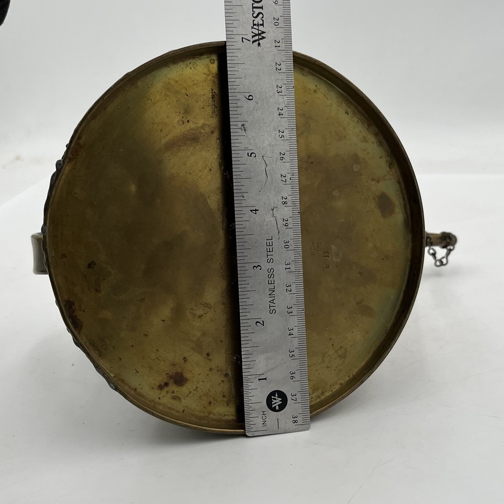 Antique Hand Made Copper Kettle Decoration Kitchen Fire Tea Pot Primitive