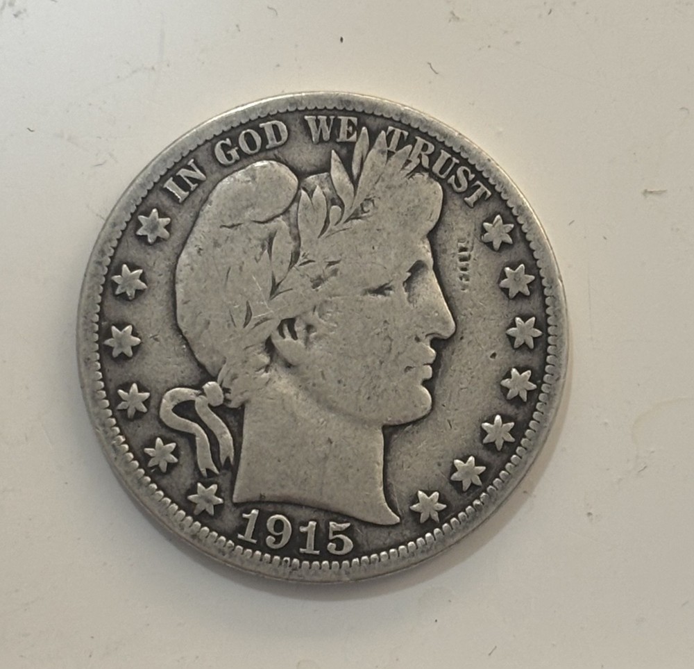 1915 S barber half dollar, Great Condition