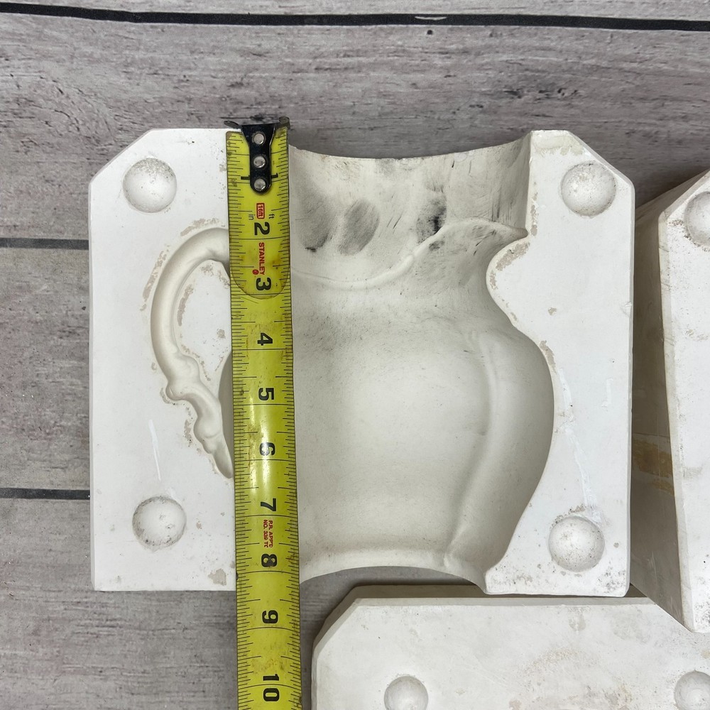 Vintage Unbranded Ceramic Casting Mold Pitcher Vase