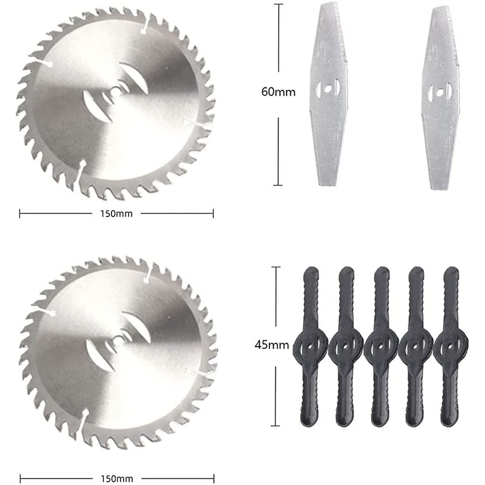Replacement Blades,Electric Battery Powered Weed Wacker Attachments,Brush Cut...