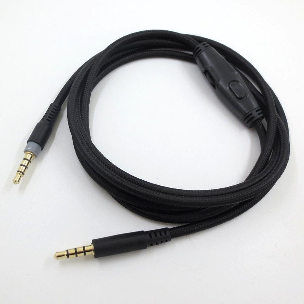 1.5m Headphone Cable Audio Cord Line for HyperX- Cloud/Cloud Alpha Game Headset