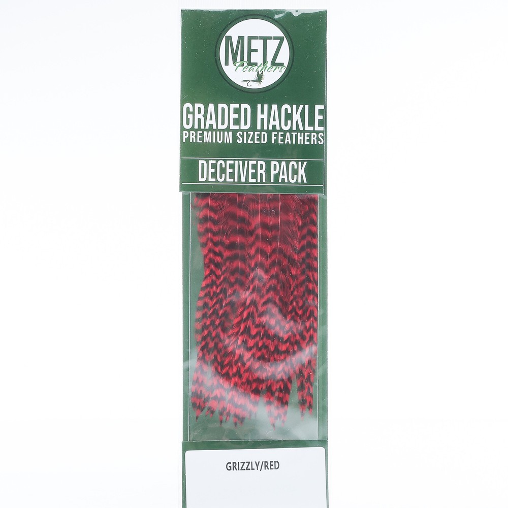 Metz Hackle Deceiver Pack - Grizzly/Red