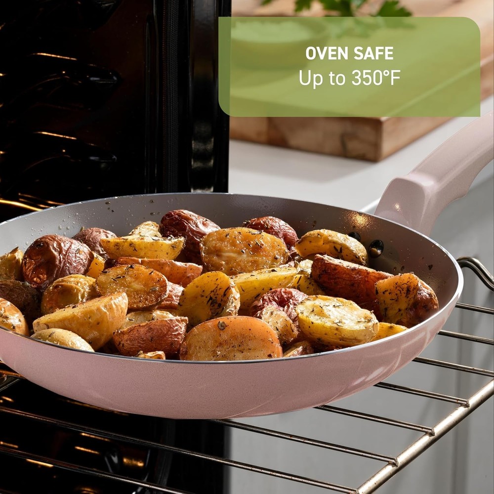 T-Fal Refresh Ceramic Nonstick Cookware Set, 12-Piece Ceramic Pots