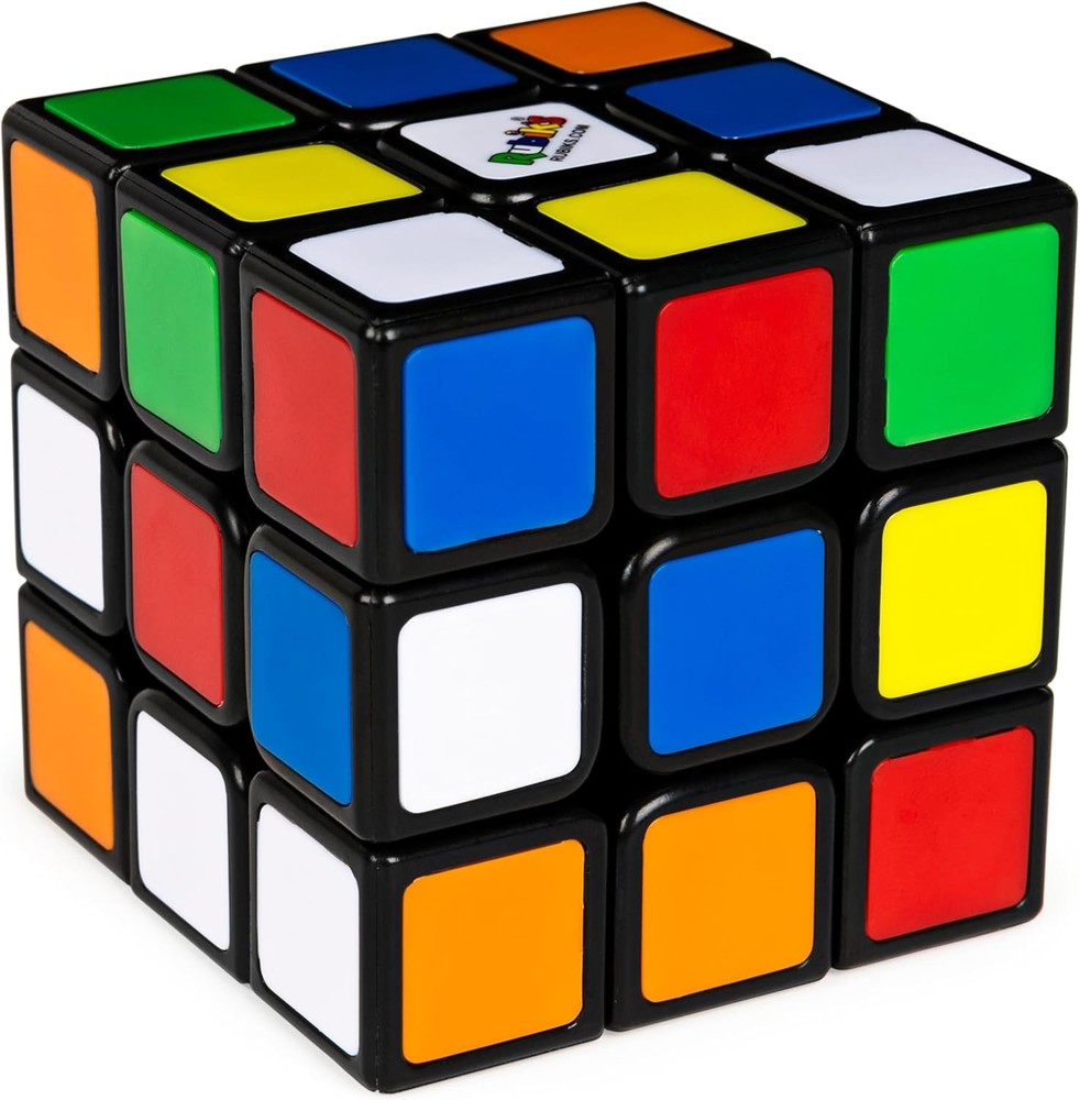 Rubik's Cube, The Original 3x3 Cube, Problem-Solving Brain Teaser, Color-Matchin