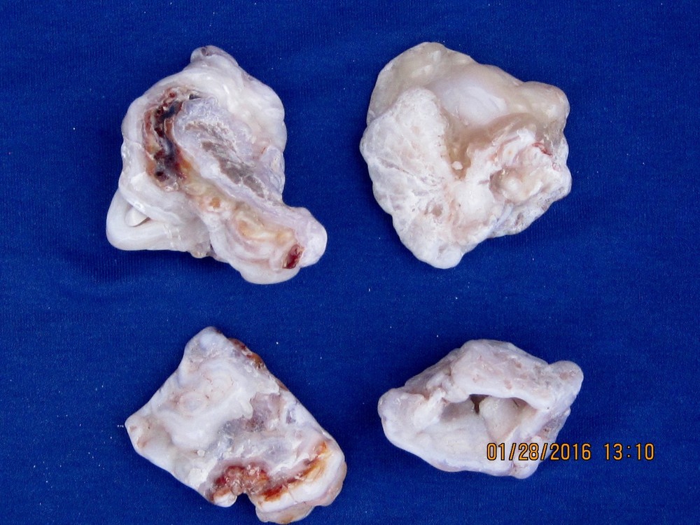 PINK ROSE AGAGTE MINERAL SPECIMENS