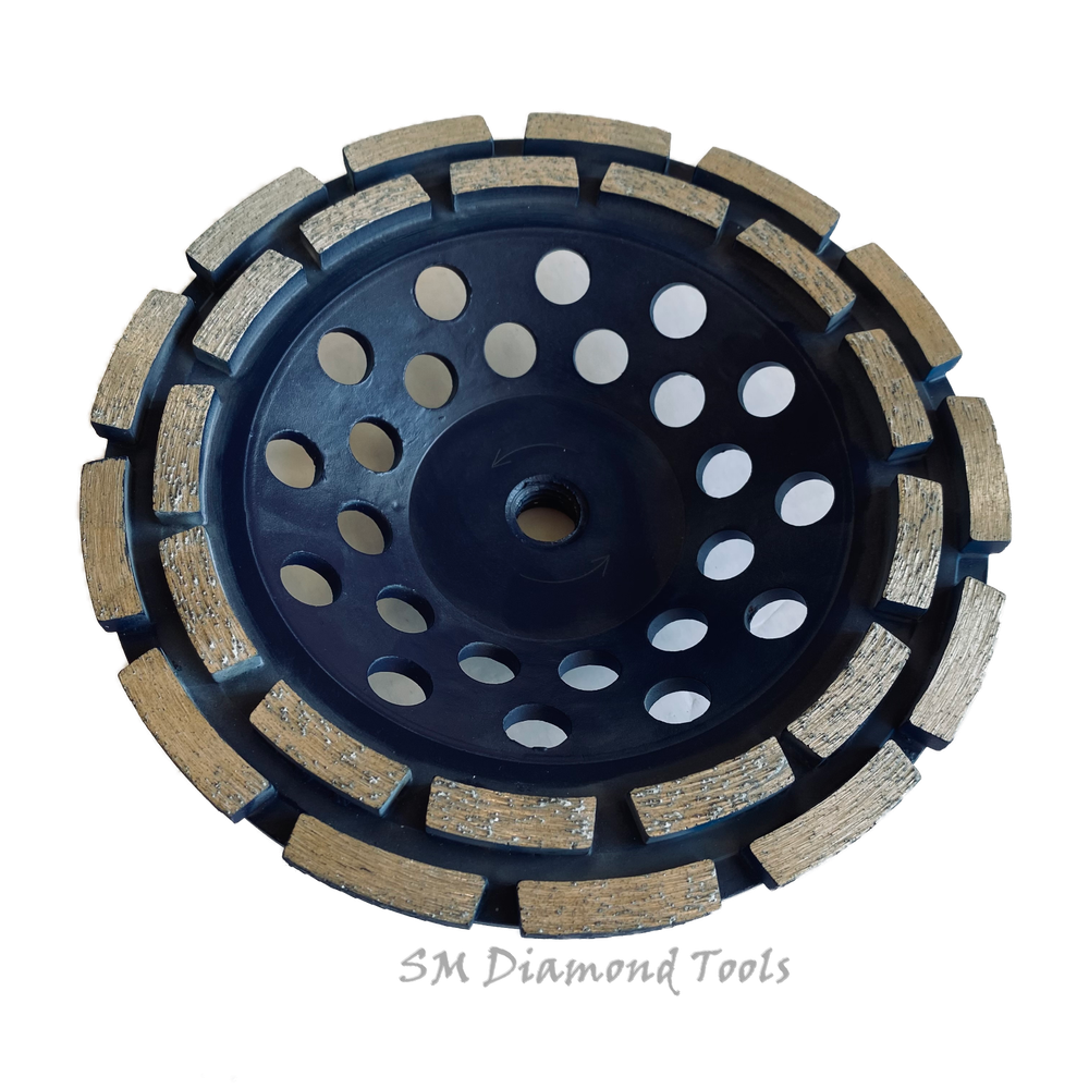 7" Top Quality Double Rim Cup Wheel Thread Fast Surface Grinding concrete brick