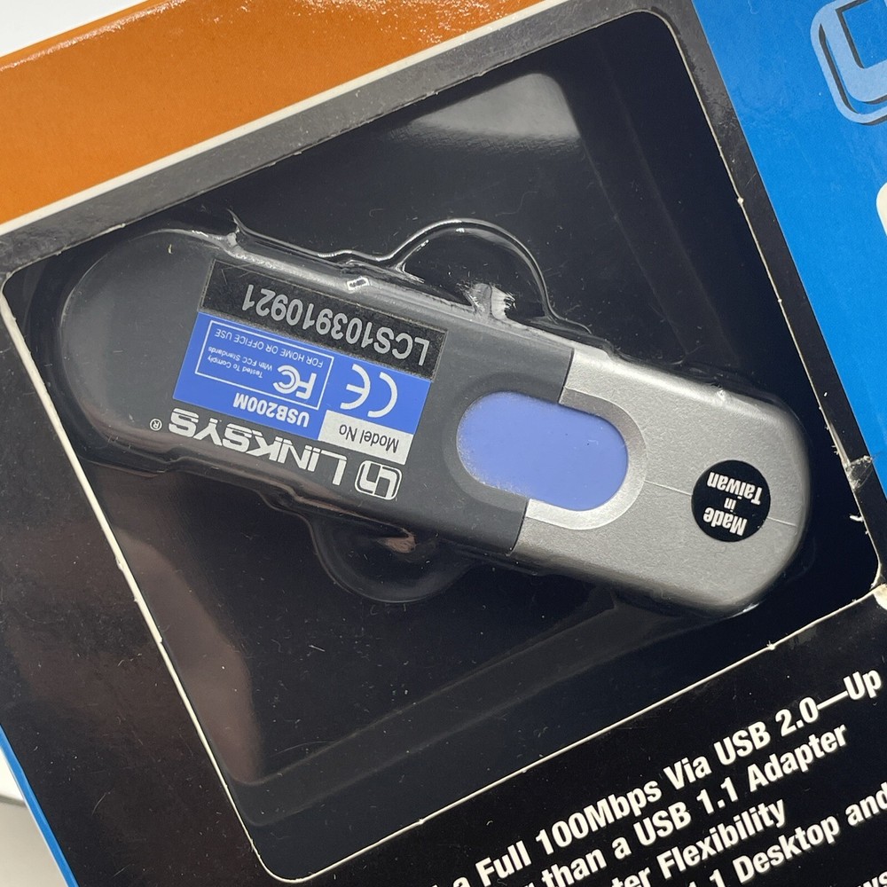 Linksys Compact USB 2.0 Network Adapter 10/100 NBA M.W