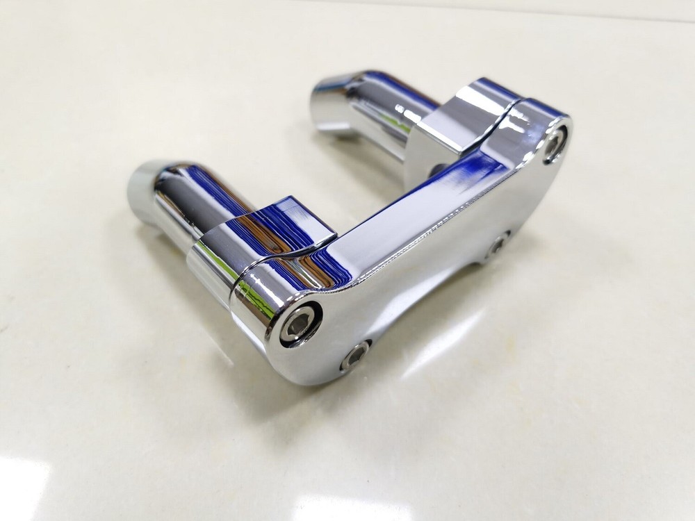 Chrome 3.5" Front Handlebar Riser Top Clamp Kit For Harley Dyna Heritage Softail