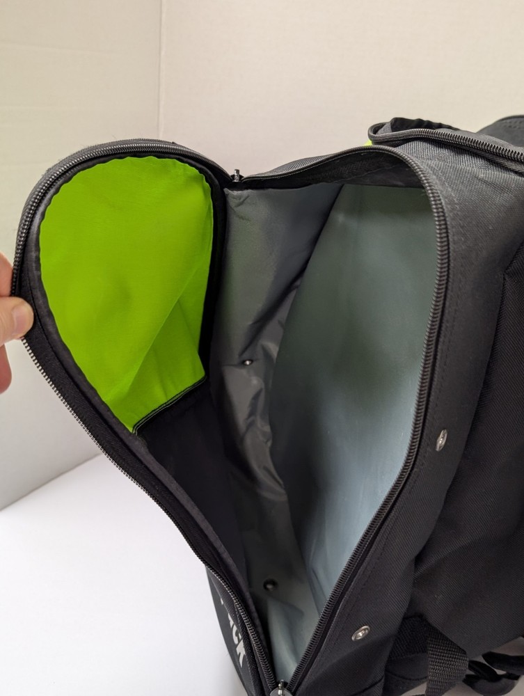 Transpack Ski Boot Bag Snowboard Backpack Black Lime Green Vented Divided