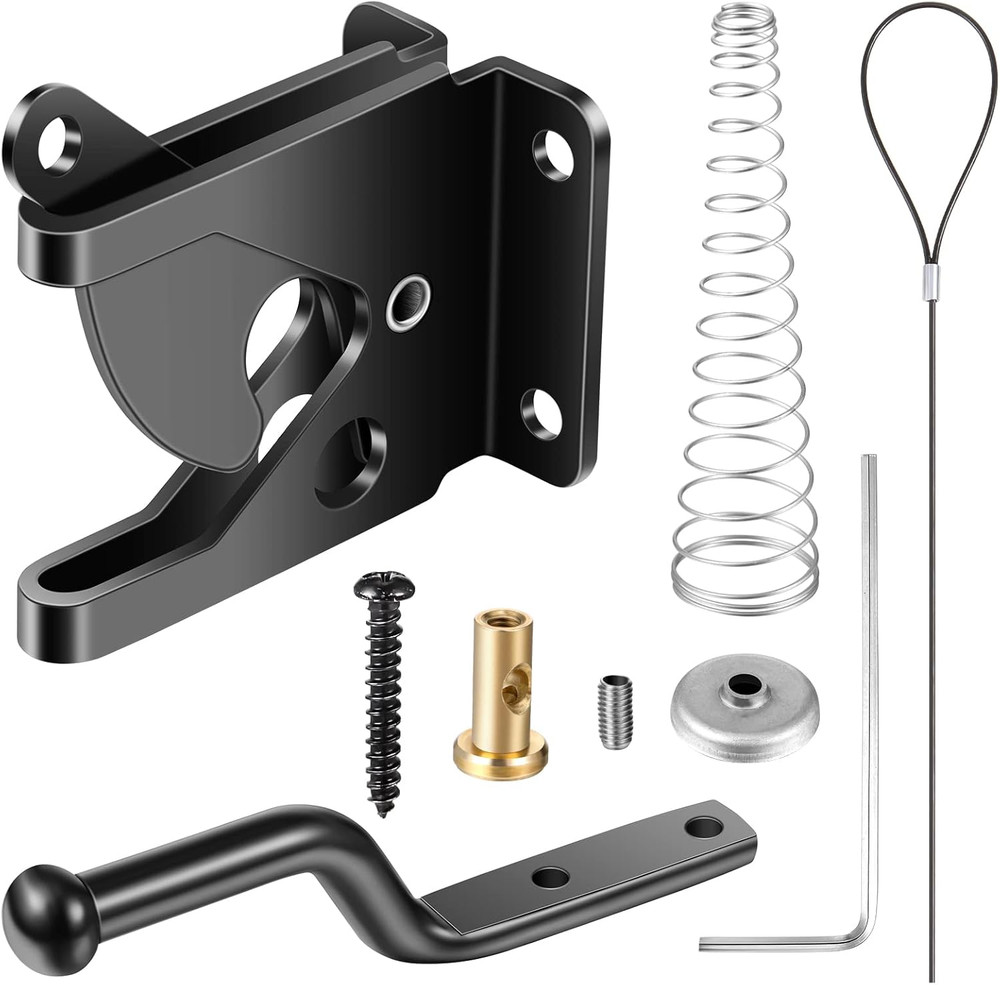 Self Locking Gate Gravity Latch Stainless Steel Spring Loaded with Adjustable Ga