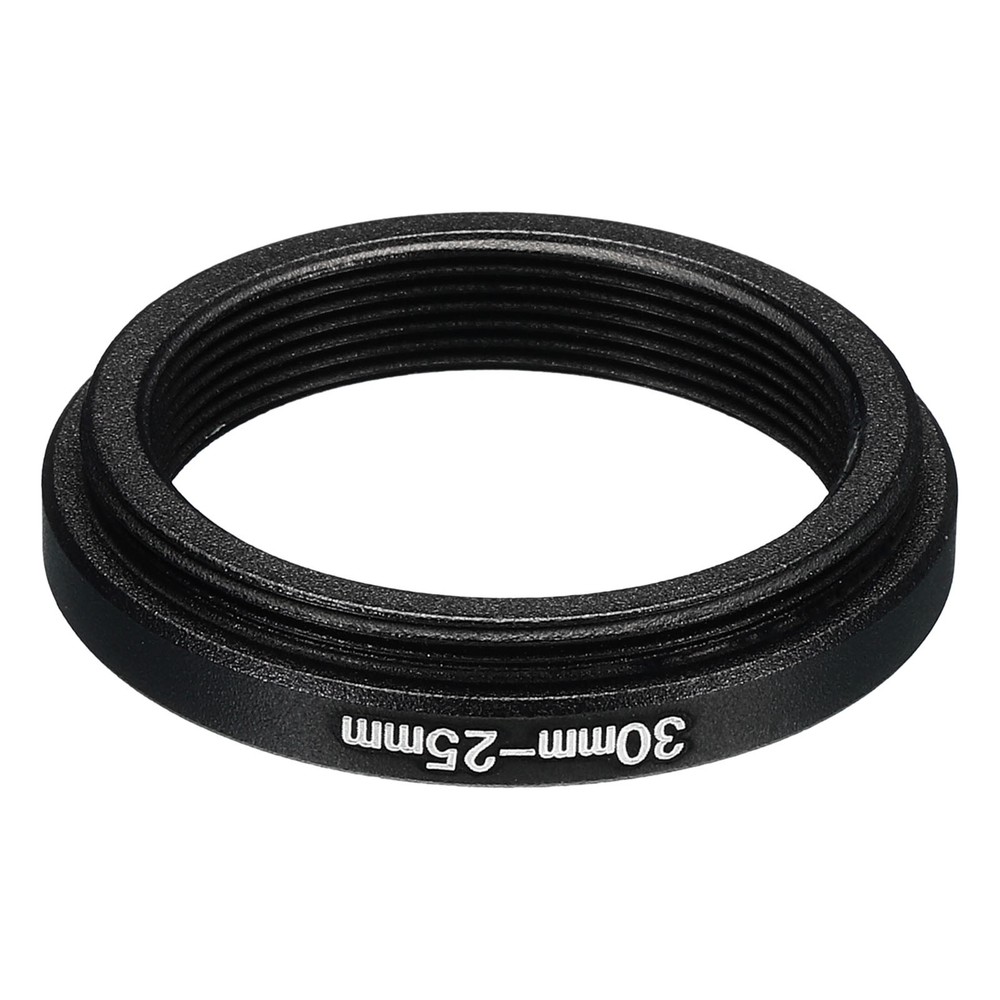 30mm-25mm Metal Step Down Ring, Camera Lens Filter Adapter Ring Black
