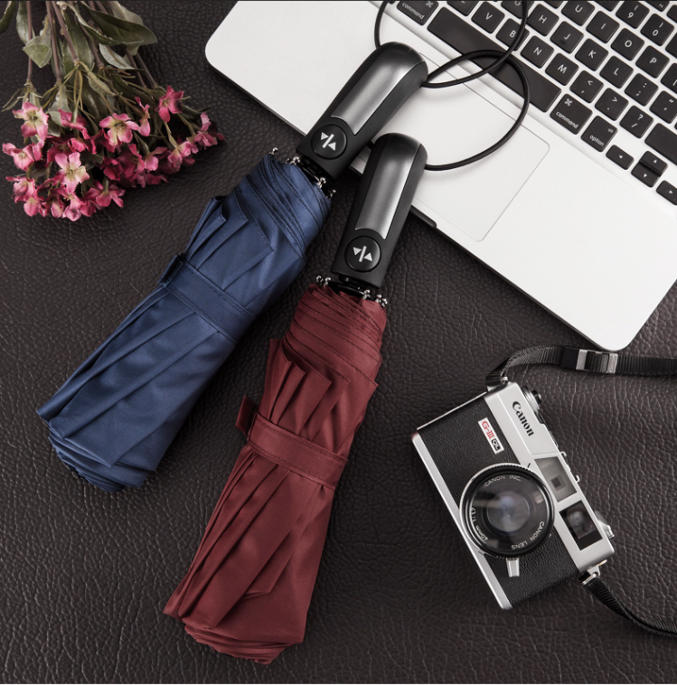 Automatic Umbrella Sun/Rain Anti-UV Windproof 3 Folding Compact Umbrella