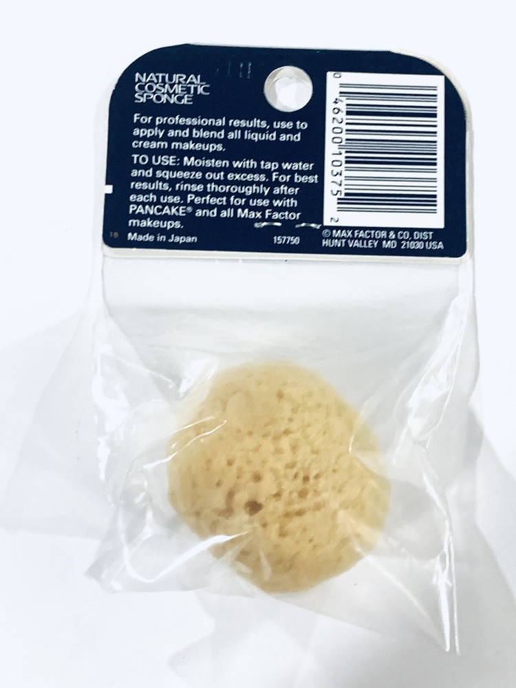 Max Factor International Natural Cosmetic Sponge #113 Pancake&max Factor Makeups