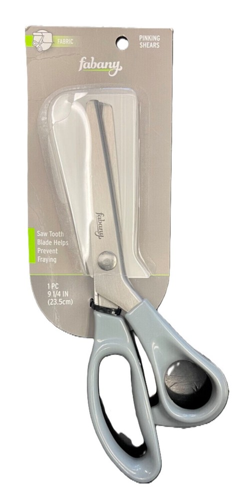 Fabany 9" Gray Bent Handle Pinking Shears