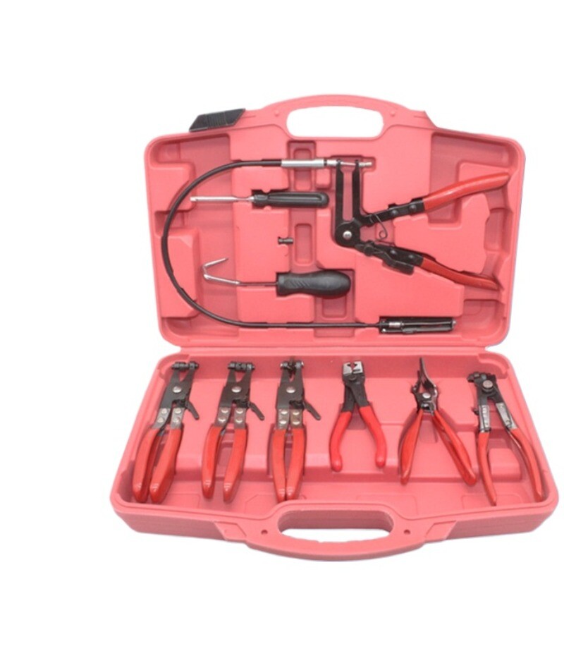 9pcs Hose Clamp Plier Set Cooling System Hose Clamp Hand Tool