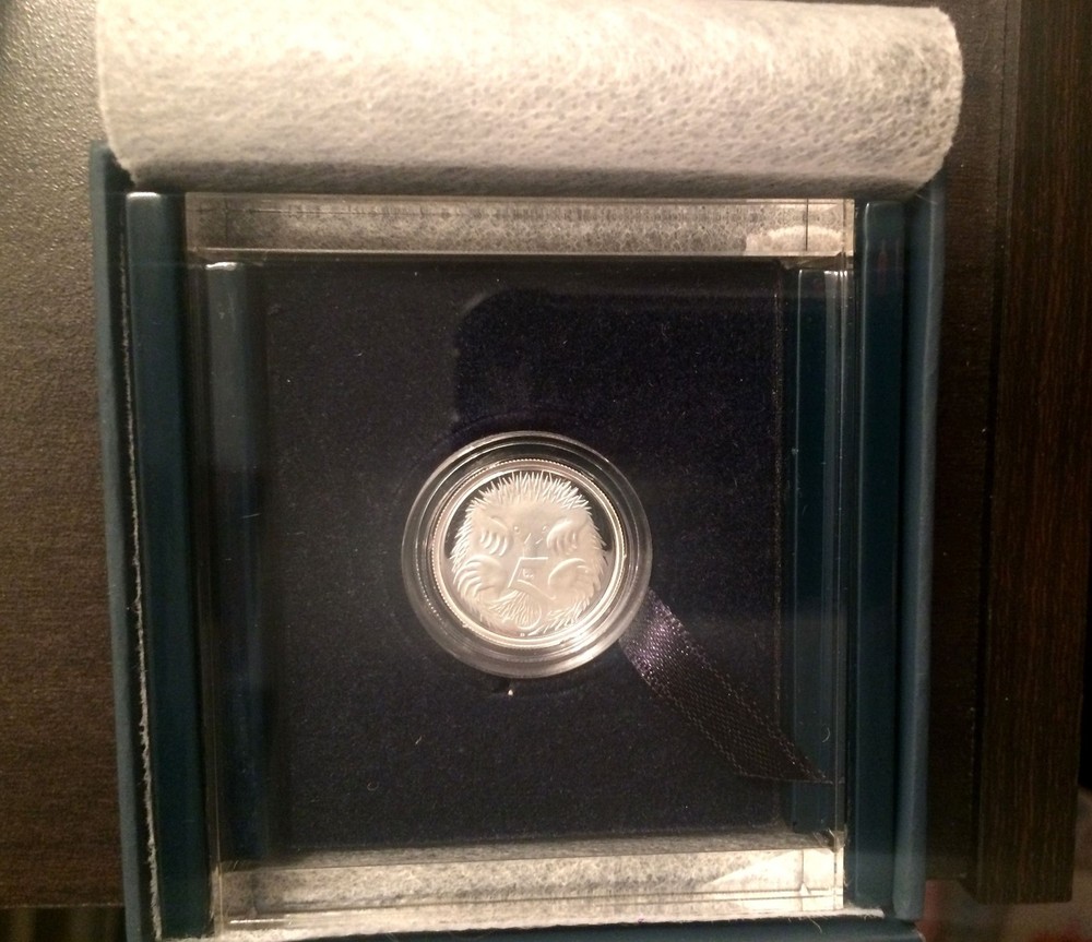 2014 Australia 5 cent Echidna by Devlin Fine Silver Proof coin in RAM Package