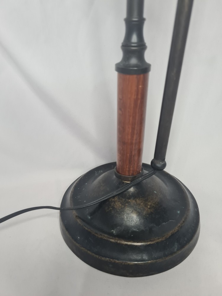 Statement Industrial Campaign Desk Lamp | Solid Heavyweight Task Light | 56cm