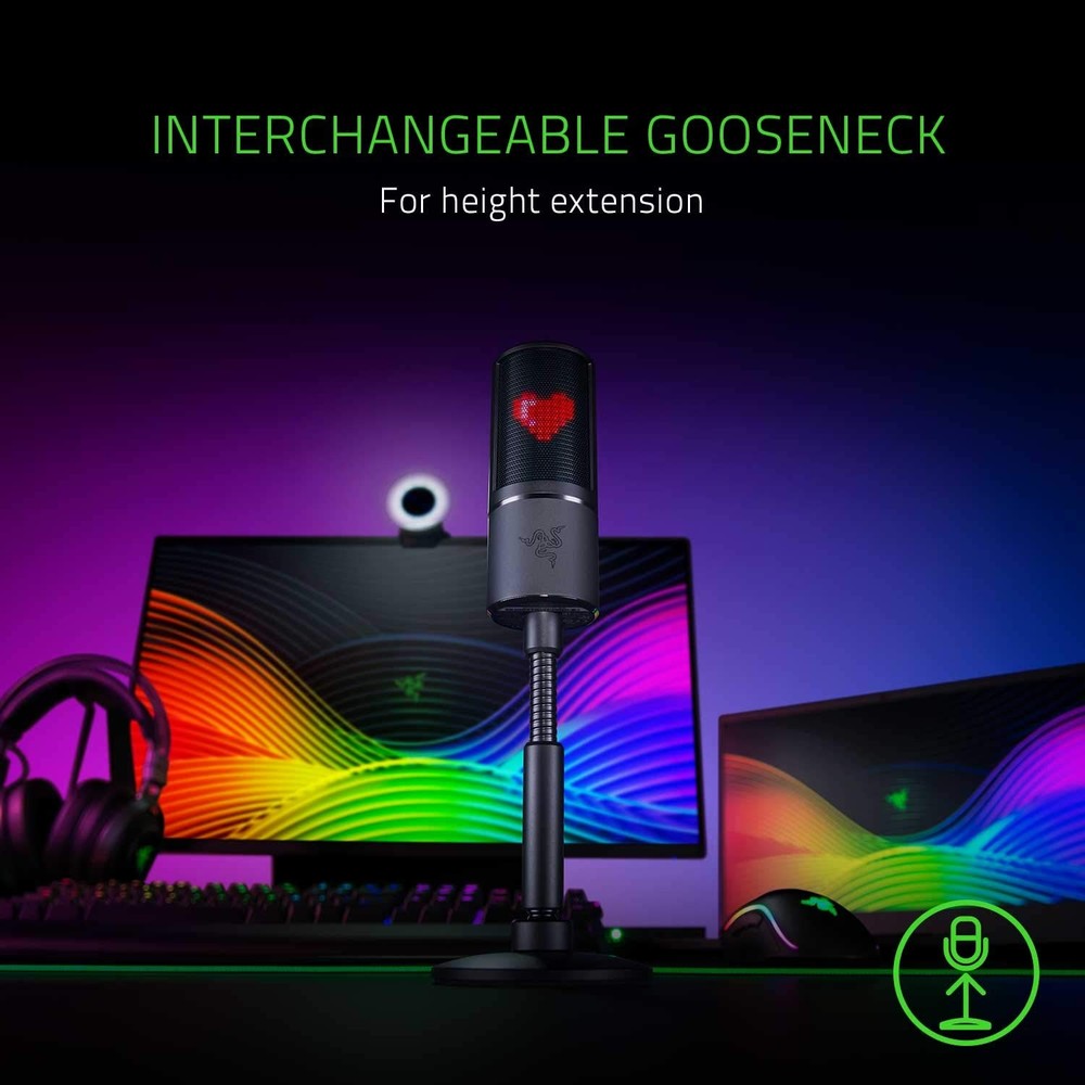 Razer Seiren Emote Streaming Microphone (Black)