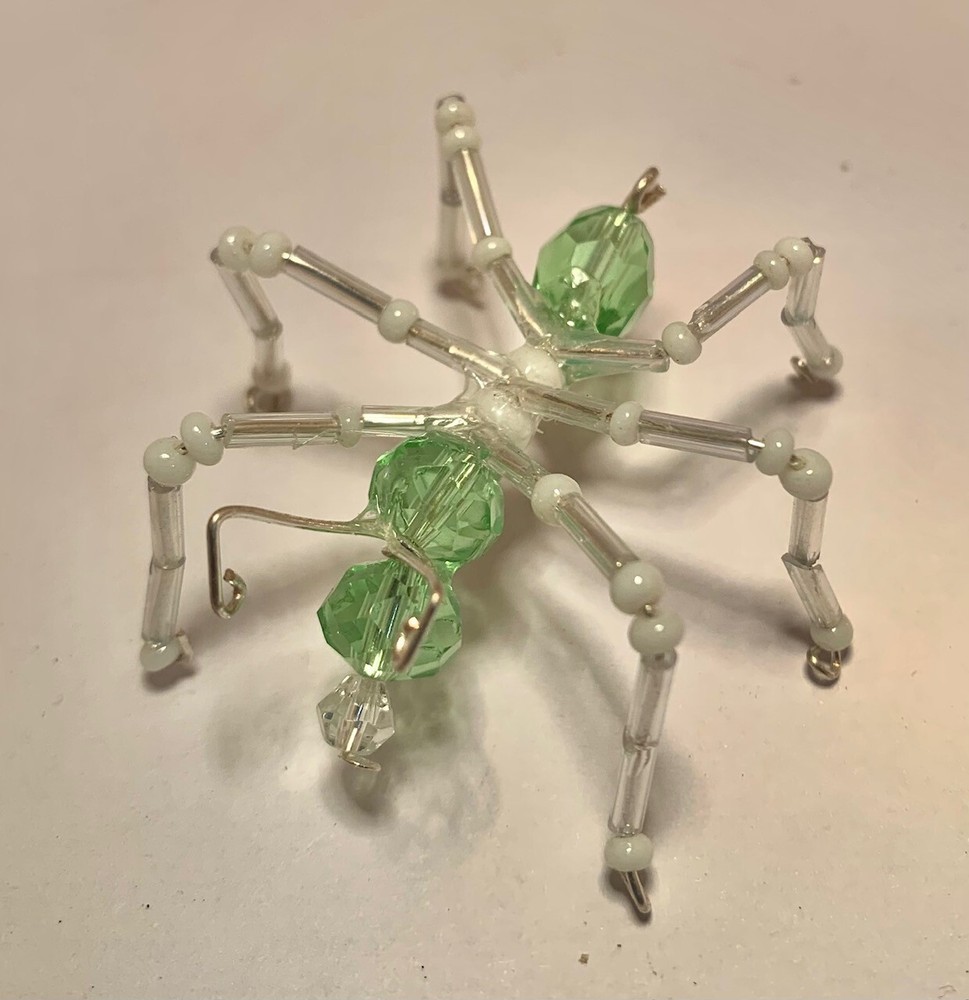 Handmade Bead & Wire GREEN ANT