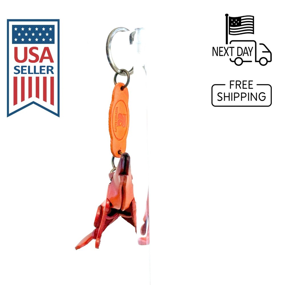 Wolf Handmade Leather Keyring