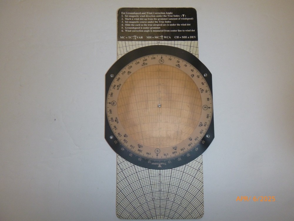 Gleim Aviation Navigation E6-B Computing Slide Plotter