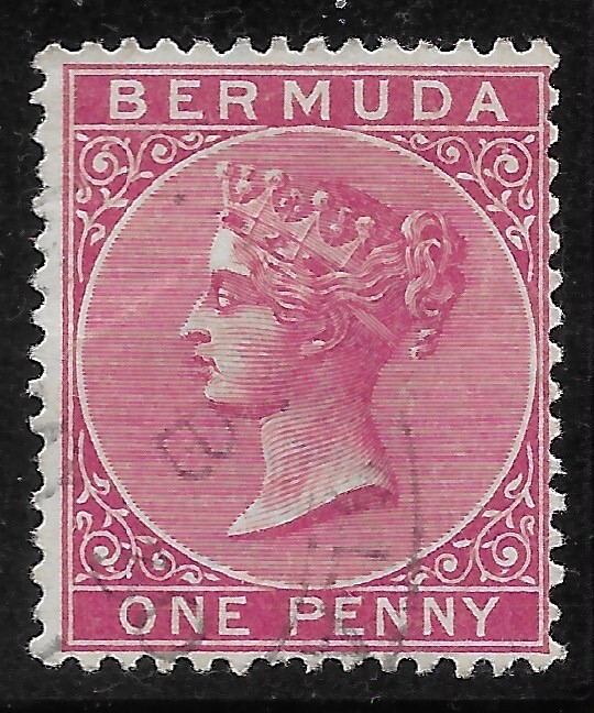 1889 BERMUDA SC#19  VICTORIA   USED  VF