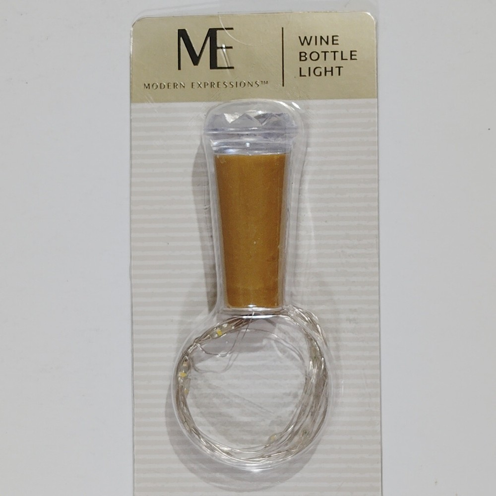 Modern Expressions Wine Bottle Light – 3-Pack (15 LED String, Battery Operated)