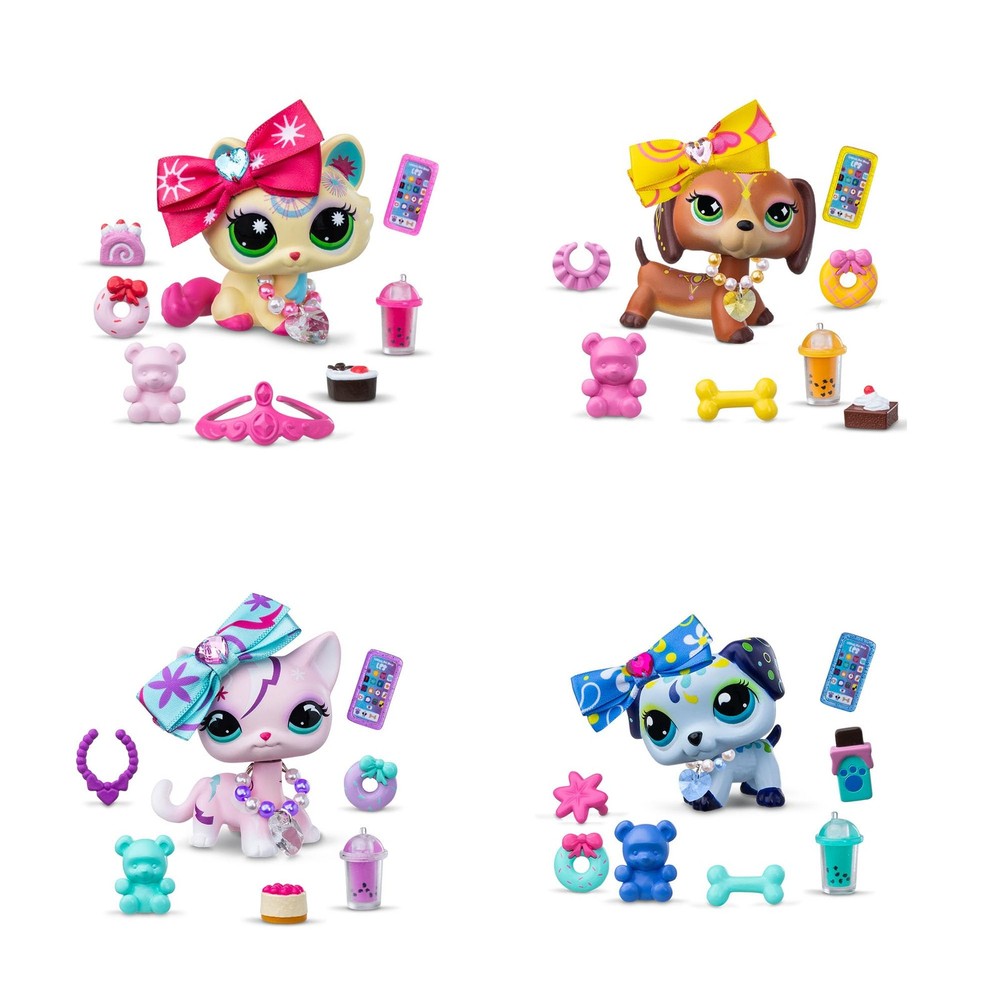 Littlest Pet Shop- Sweet & Stylish Bundle Set - Series 4 - Gen 7 Multicolor
