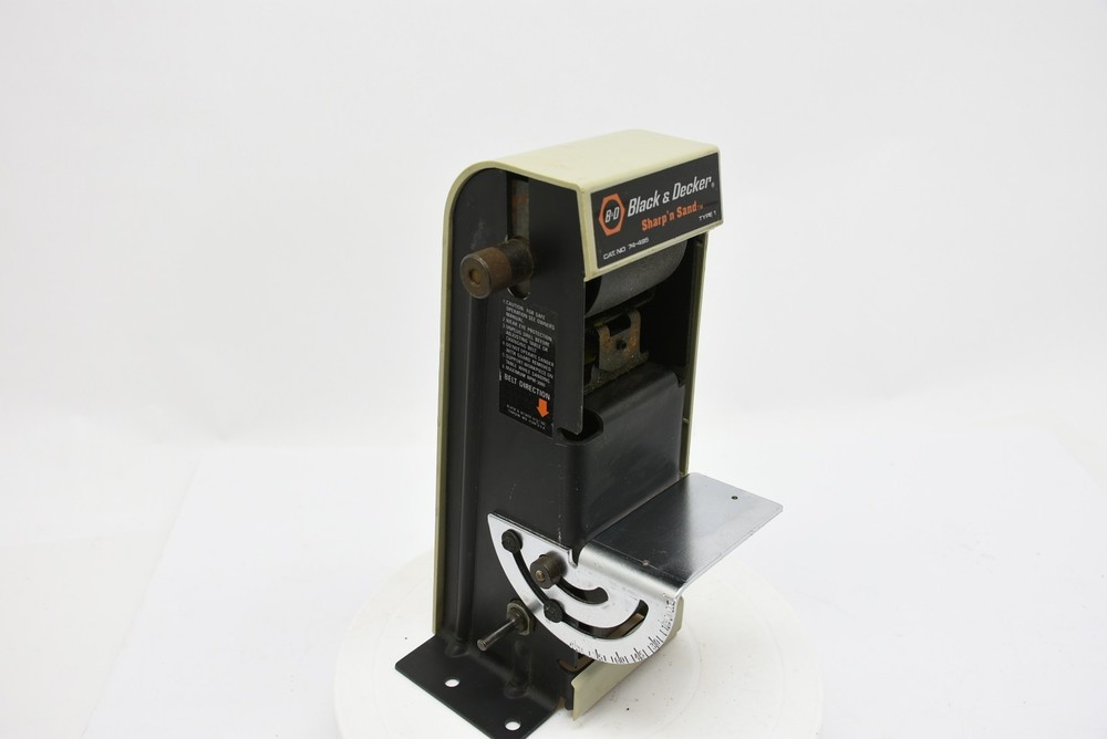 Black & Decker Sharp N' Sand 74-495 Drill Powered Belt Sander / Sharpener Works!