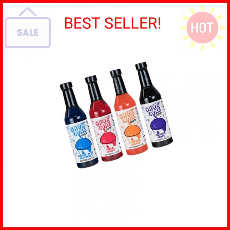 12.7oz Sno-Cone Syrups (4 Pack)