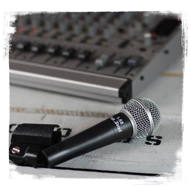 Studio Recording Microphones with Clips (5 Pack) by FAT TOAD | Vocal Handheld