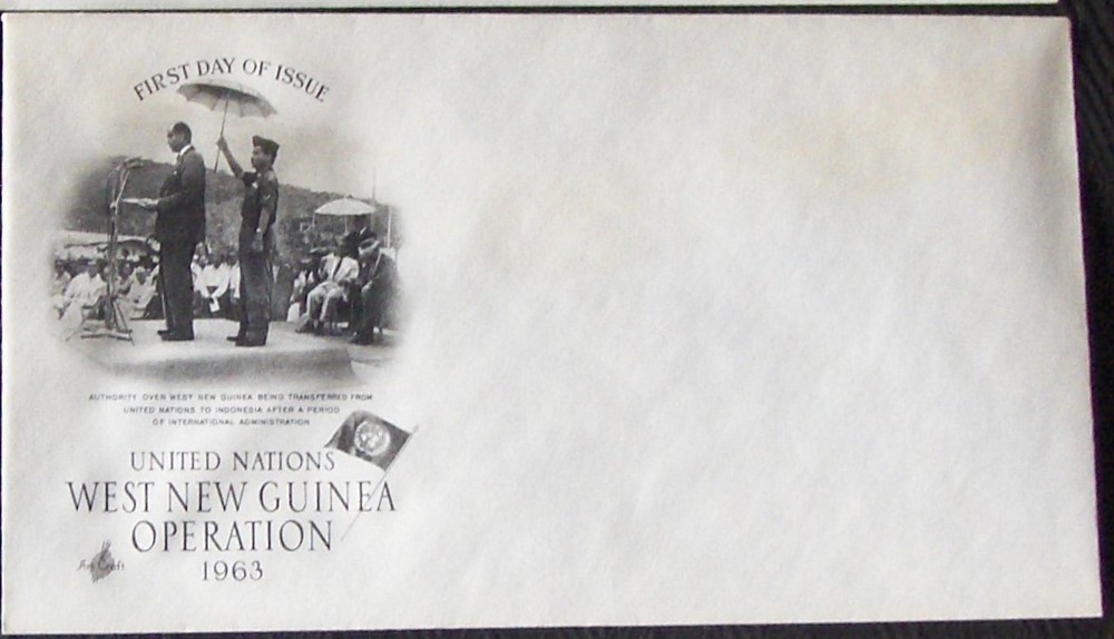 UN envelope WEST NEW GUINEA OPERATION, 1963 unposted.