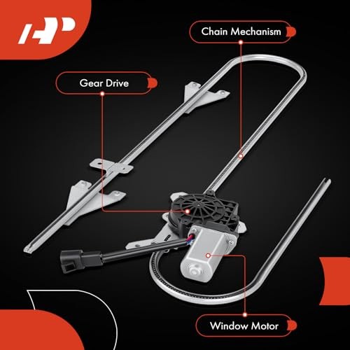 Front Left Driver Side Power Window Regulator with 2-Pin Front Driver (LH)